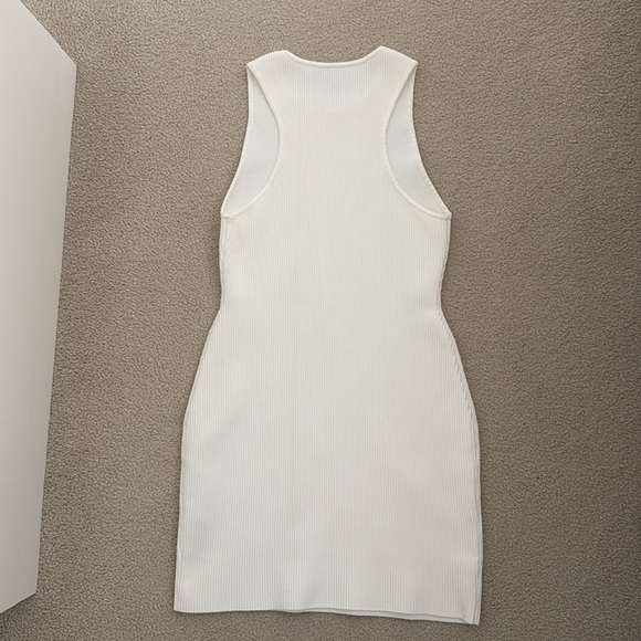 Babaton White Ribbed Mini Dress - Picture 3 of 3